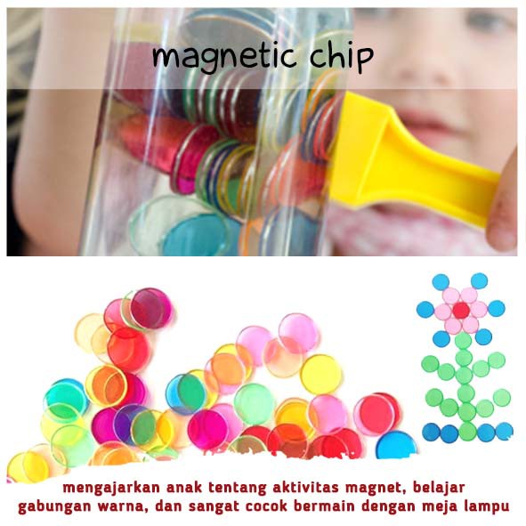 Zoetoys Learning Resources / Magnetic Chip A B C D | Mainan anak | Edutoys