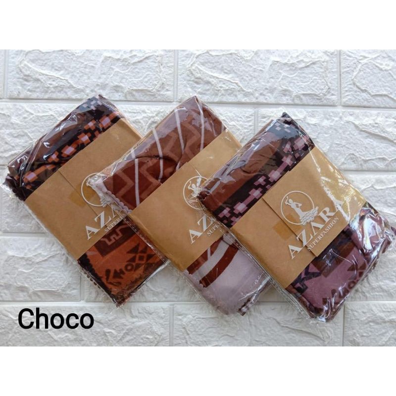 (original Azara) segi empat SENORITA MOTIF LC •• hijab segi empat Motif-Choco