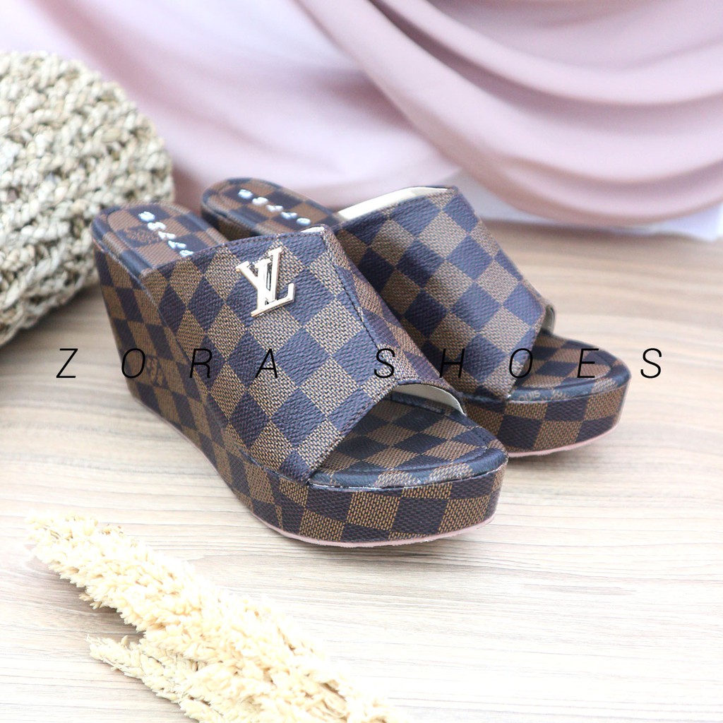 Sandal Wanita Zora Wedges Wanita LV KOKOP