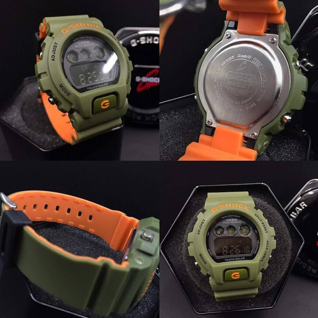 LAGI BOOMING !! JAM TANGAN PRIA G_SHOCK DW 6900 TALI TIMBAL BALIK 2 WARNA ANTI GORES !!! FREE BATRAI CADANGAN !!