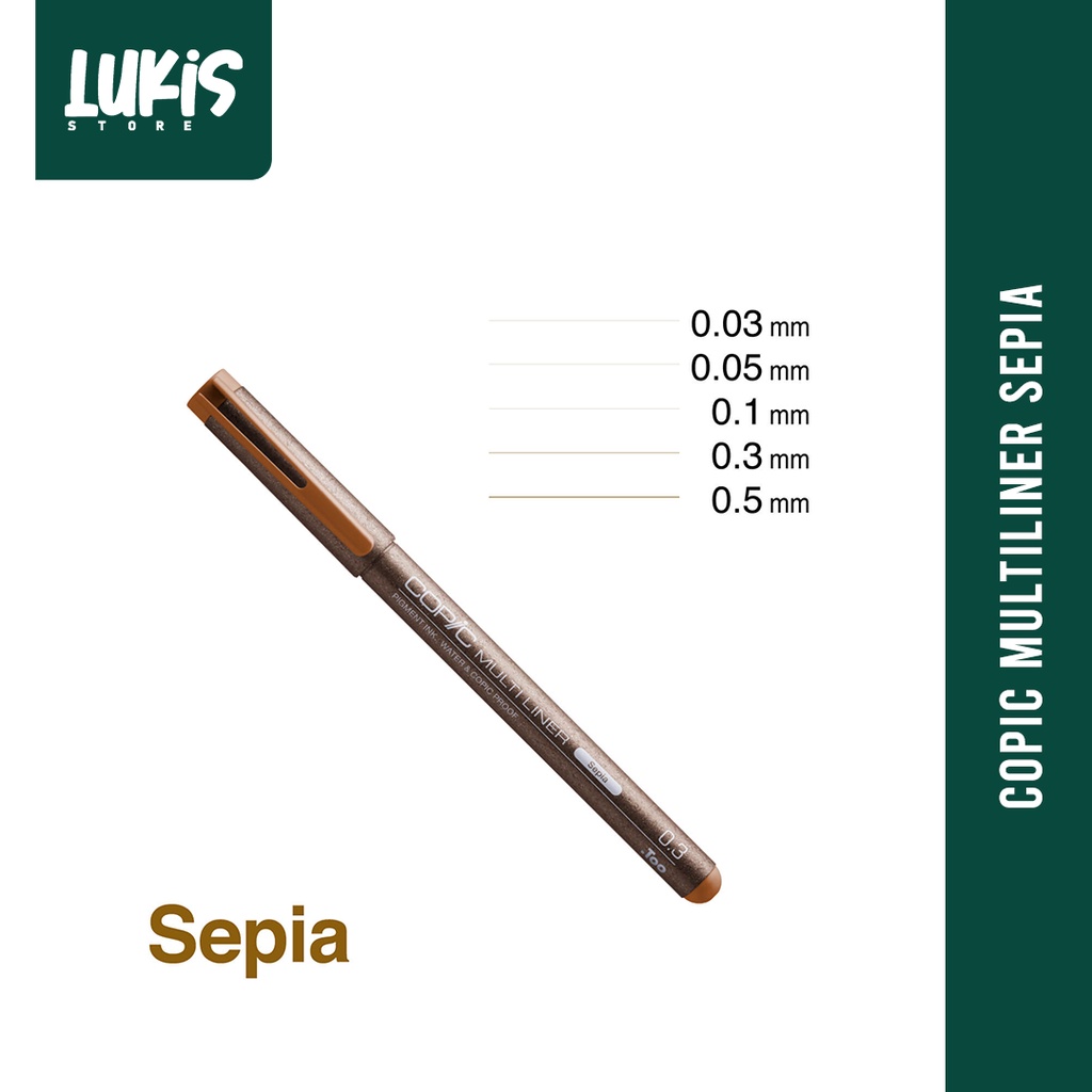 

Copic Multiliner Sepia - Satuan