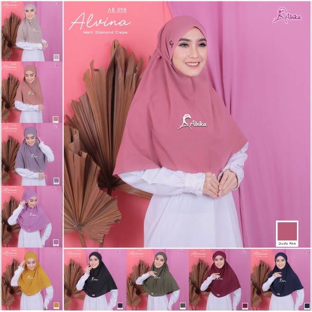 Jilbab alvina abika/jilbab instants abika/khimar alvina abika/bergo alvina abika/alvina hijab abika