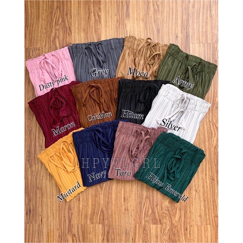 ROK PLISKET MAYUNG BAHAN PREMIUM KANCING DAN NON LANCING