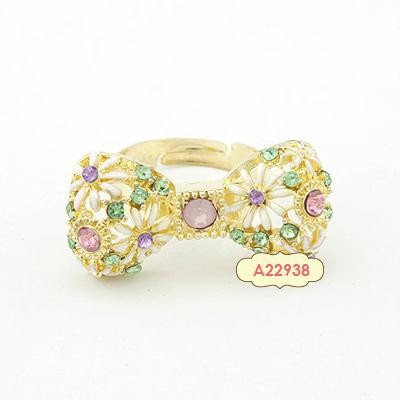 LRC Cincin Fashion Bow Alloy Korean Rings