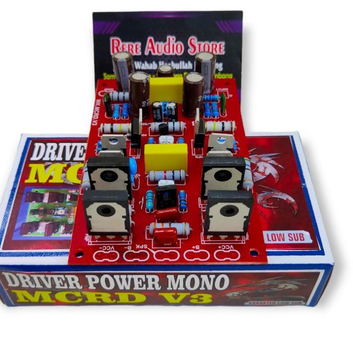 [❖IMPORT❖]Kit Driver MCRD V3 Power Amplifier Mono Low Sub terbaik