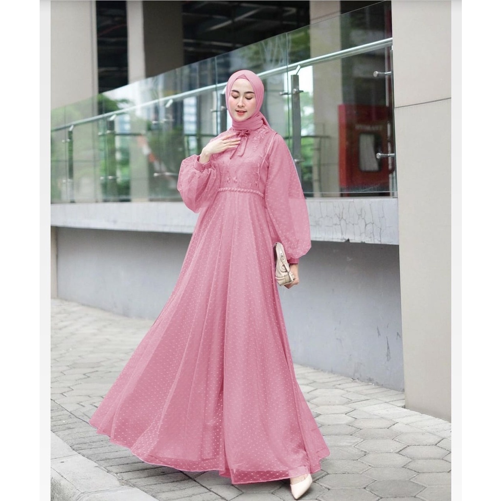 MAXY SHEREN FASHION PAKAIAN WANITA DRESS GAMIS MAXI EDHM