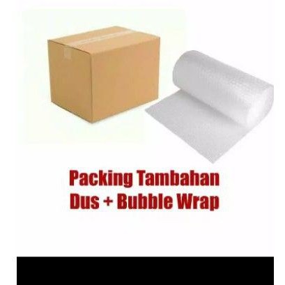 tambahan packing kardus dan extra bubblewrap