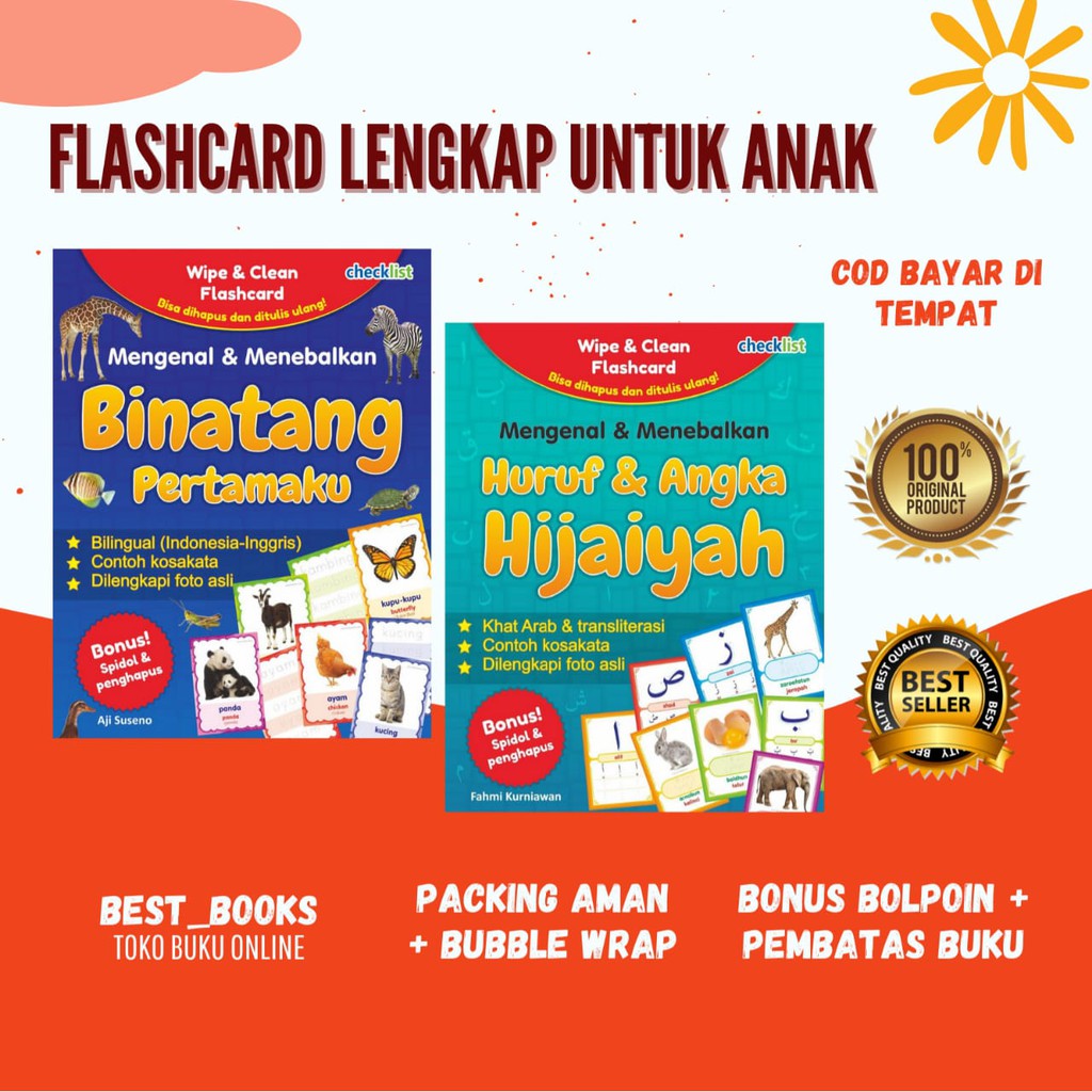 

FLASHCARD LENGKAP ANAK MENGENAL & MENEBALKAN BONUS SPIDOL&PENGHAPUS