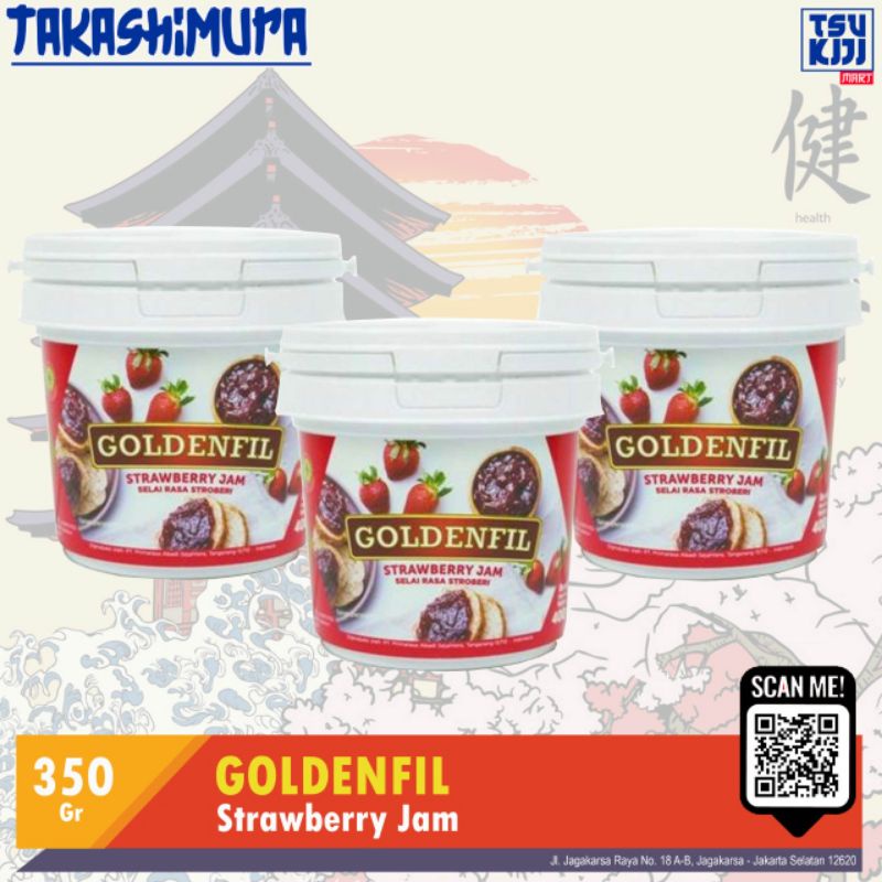 

goldenfil strawberry jam 350gr