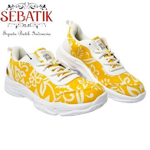 SEBATIK || Sepatu Batik Indonesia SB - 01 (Kuning) - Sneaker Casual