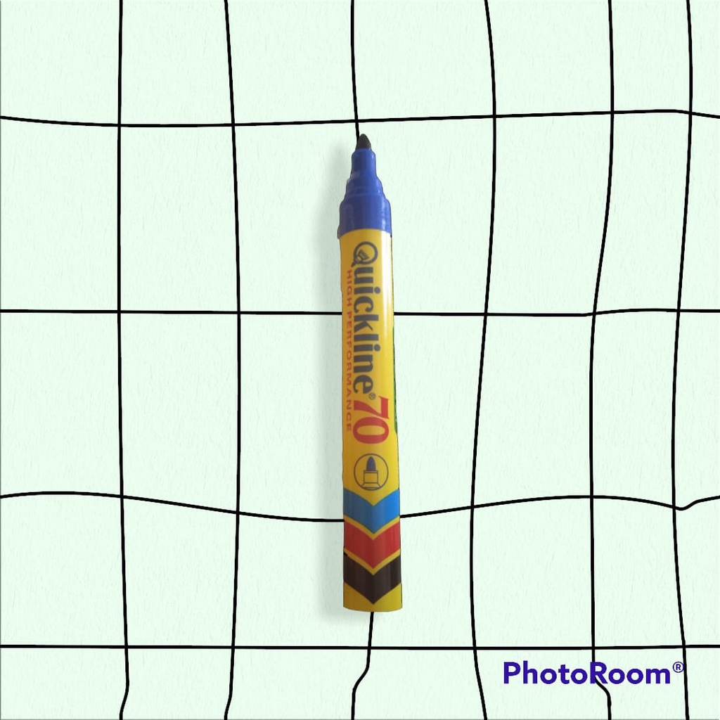 MR DOLLAR P-3  SPIDOL PERMANEN BIRU MARKER STATIONERY  Quickline 70 Marker Pen