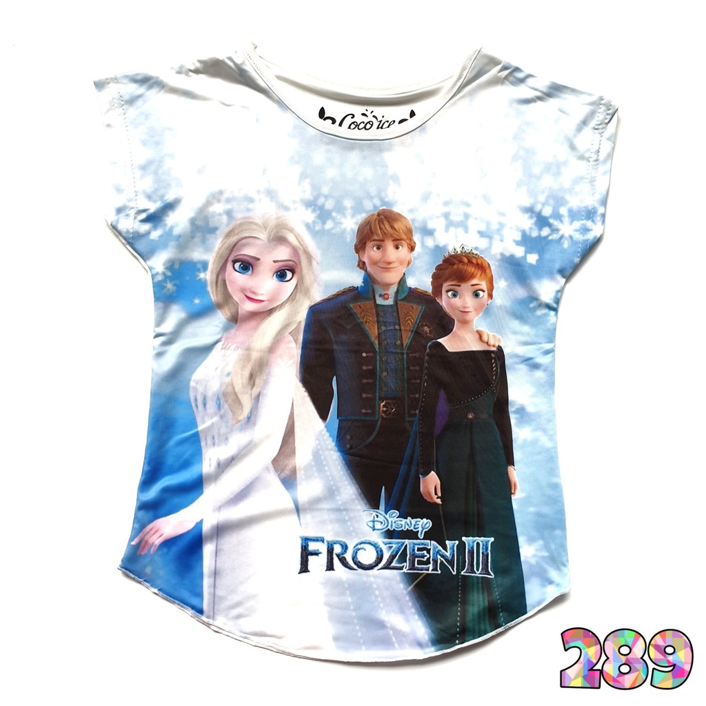 Kaos Anak Perempuan Coco Ice Frozen