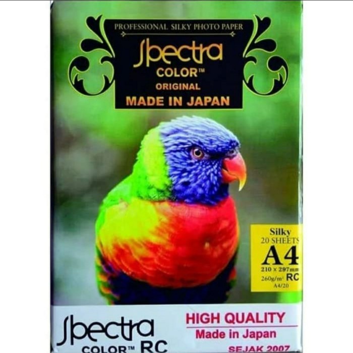 

(DISKON TERMURAH) Kertas Foto A4 Spectra Silky Photo Paper 260g