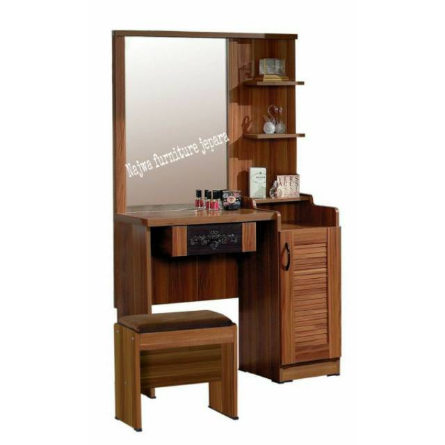 MEJA RIAS TOLET SET WARNA PUTIH GRATIS ONGKIR