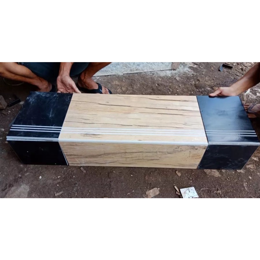 Granit Tangga - Paket Tangga - Motif Kayu - Kombinasi