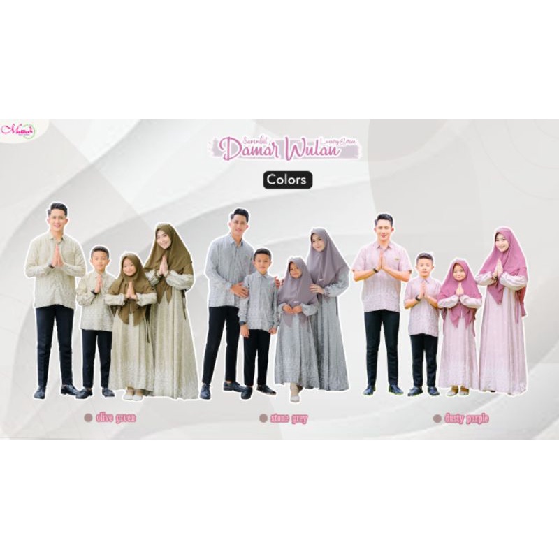 SUDAH PESANAN‼️Sarimbit Damar Wulan by Maliha Hijab