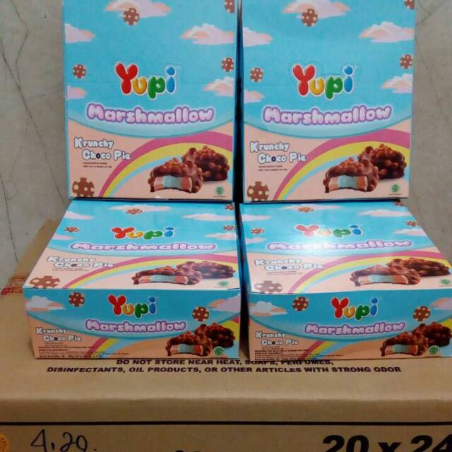 Yupi marshmallow krunchy choco pie