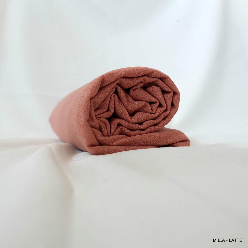 Pashmina Diamond Crepe Panjang 250x75 CM-LATTE