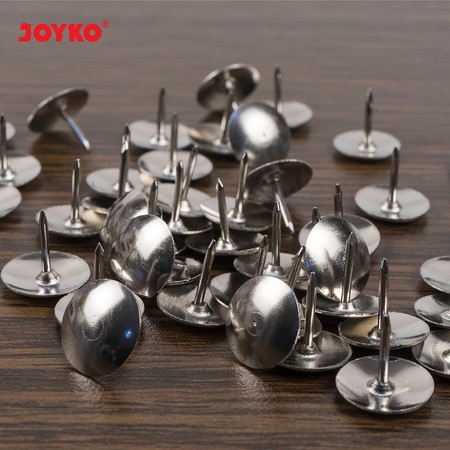 ( Box 50 Pcs ) JOYKO THUMB TACKS / PINES / PAKU PAYUNG BESI 9 MM 11 MM / TT-11