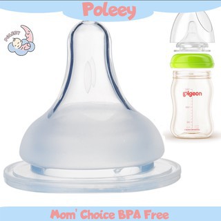 [READY STOCK] Puting Baby Wideneck Ala botol Pigeon Anti Colic Soft Teat Dot