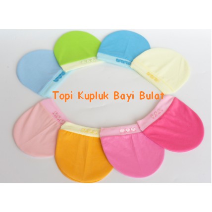 Topi Kupluk Bayi Newborn Bulat Bundar Aksesoris Penutup Kepala Murah