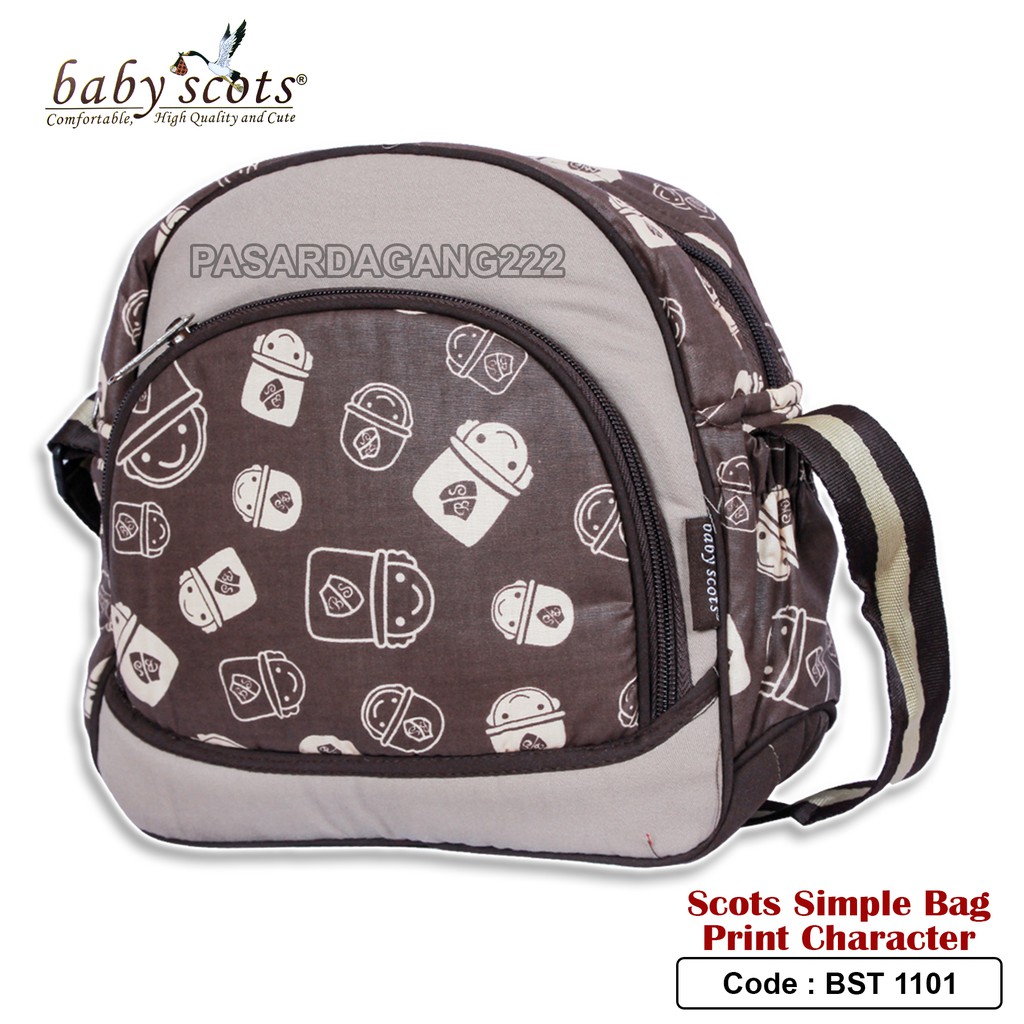 BABY SCOTS TAS BAYI PRINT CHARACTER SMALL