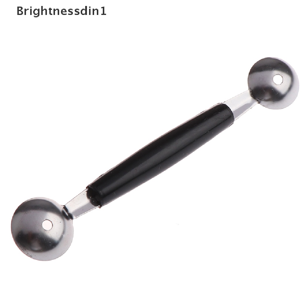 Sendok Scoop Es Krim Buah Melon Model Dua Sisi Bahan Stainless Steel 1 In 1 Untuk Dapur