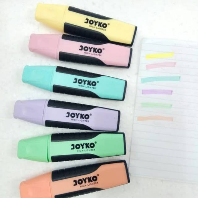 

Highlighter stabilo joyko WARNA WARNI PASTEL