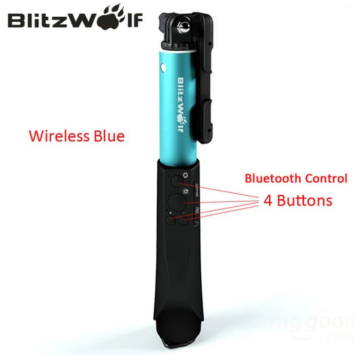 BlitzWolf Tongsis Bluetooth Monopod Shutter Smartphone