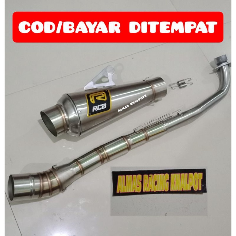 Knalpot Racing Rcb Buat Jupiter Vega Grand Supra100 supra 125 Legenda Smes Karisma