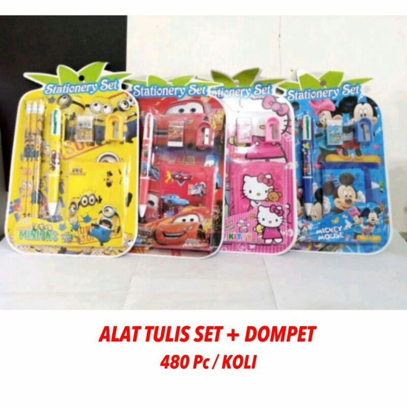 

KODE T626 SET ALAT TULIS SEKOLAH + DOMPET KARAKTER / SOUVENIR ALAT TULIS / PAKET SOUVENIR ULANG TAHUN
