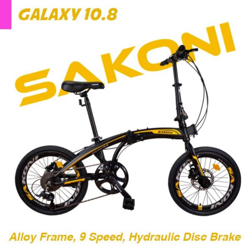 Sepeda Lipat Folding Bike Sakoni Galaxy 10.8 ukuran 20