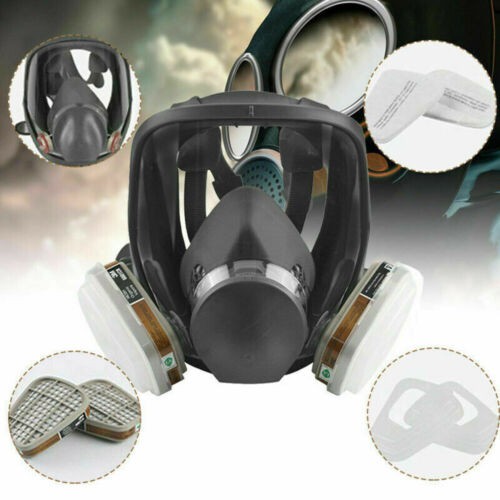 Download Full Face Vapour Gas Dust Mask Anti Spray Respirator For 3m 6800 Spray Paint Respirator 7 In 1 Shopee Indonesia PSD Mockup Templates