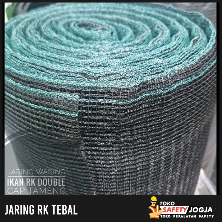 Jaring Ikan Waring Hitam RK Anti Geser / Pagar Kebun dan Kolam Jogja