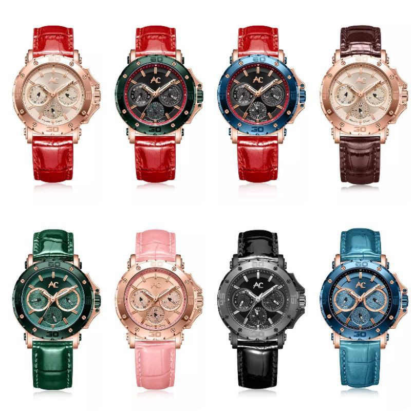 JAM TANGAN WANITA ALEXANDRE CHRISTIE AC 9205 / AC9205 COLLECTION LEATHER ORIGINAL