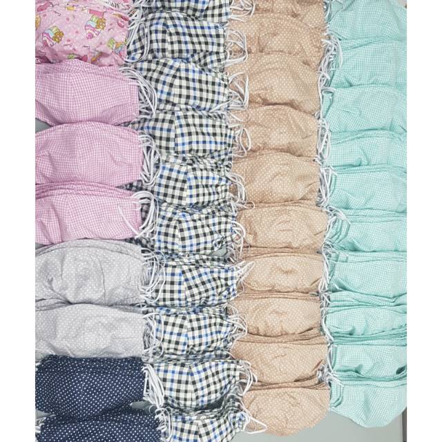SUPER SALE Masker Kain Premium bahan katun jepang 10bh