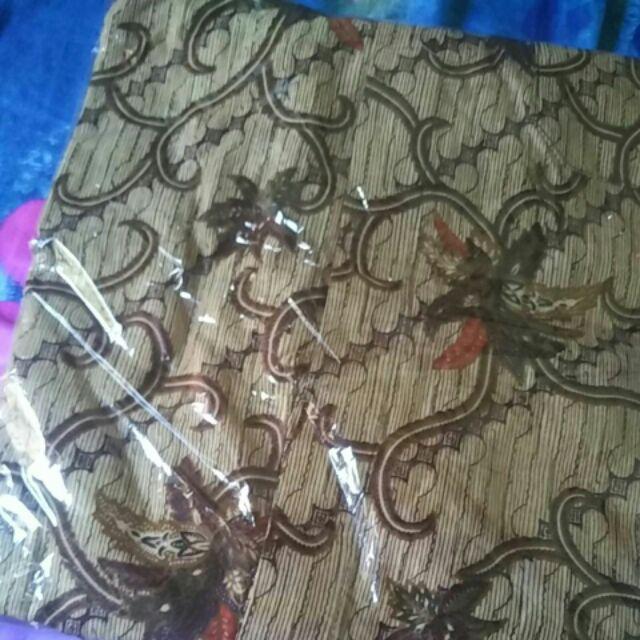 Asifa Batik Hrb026 Kenongo Kemeja Tosca Pendek Pekalongan Padi M L Xl Sogan Tulis Halus Kemeja Batik