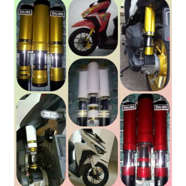 Cover Shock Vario 125 150 New Depan Belakang Shopee Indonesia