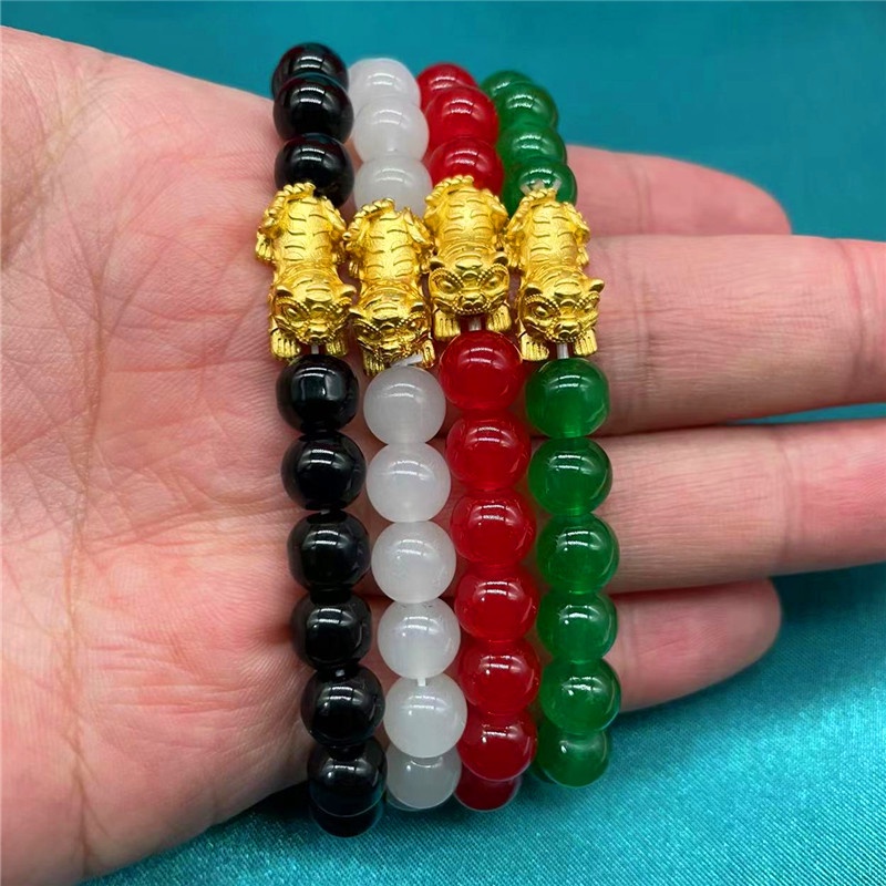 Gelang Keberuntungan Desain Manikmanik Kristalmacan Tema Natal Untuk Priawanita