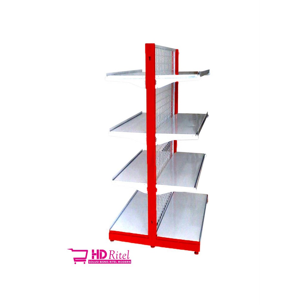 Rak Display Toko Sembako Rak Gondola Minimarket Supermarket Leg 30 Atas 25 Best Seller - Hdritel
