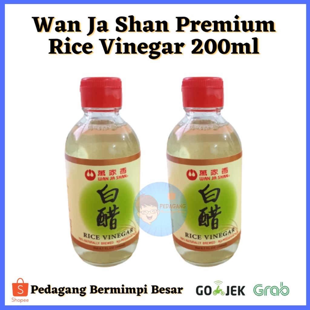 

Wan Jan Shan Premium Rice Vinegar 200ml/ Rice Vinegar/ Cuka Beras