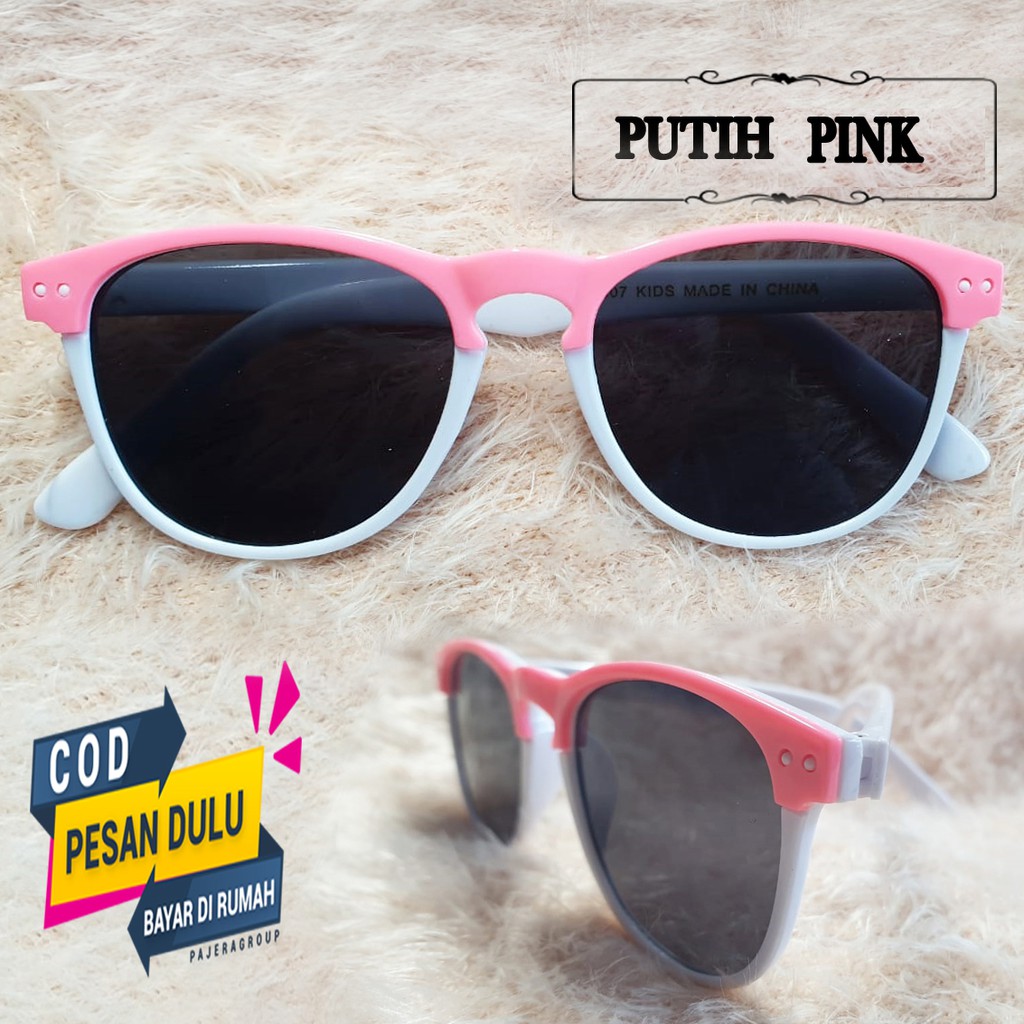 COD Kacamata Hitam Anak Perempuan Laki Kacamata Fashion Anak Sunglasses Kids Style Terbaru