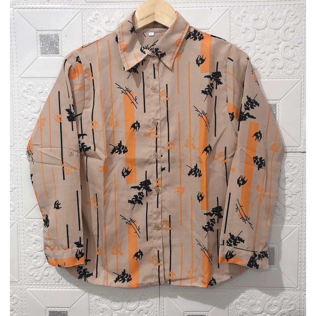 KEMEJA MONALISA CAMILLE L-5XL / KEMEJA MOTIF WALET UKURAN L - 5XL