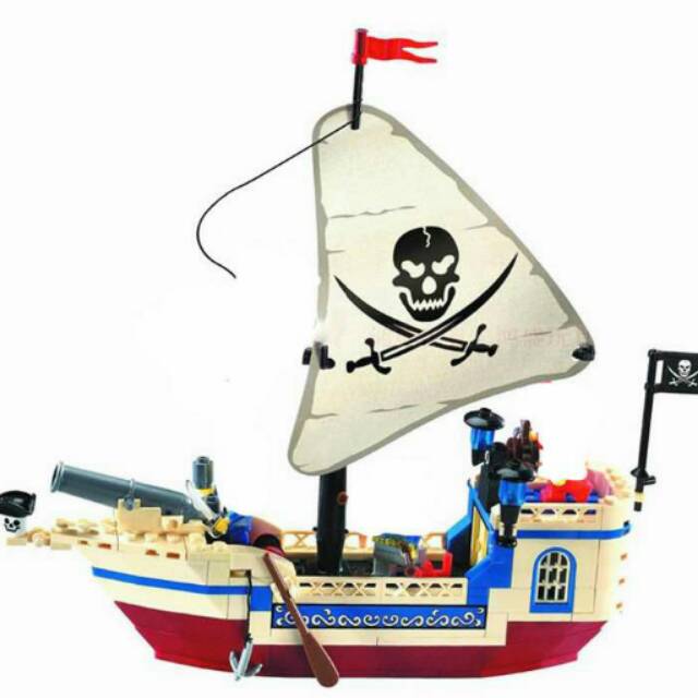 Lepin lego pirates ship pearls building blocks bricks kapal bajak laut