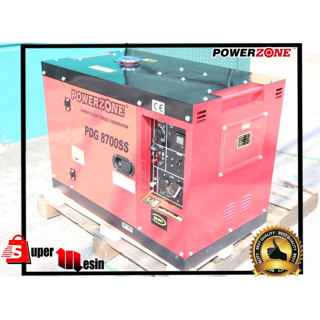 MESIN GENSET SILENT POWERZONE PDG 8700 SS ''6500 WATT''