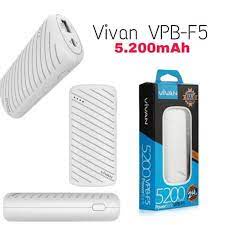 PowerBank Vivan Original VPB-F5 5200 mAh - 2.4A USB Output