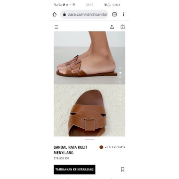 sandal flat zara Ori