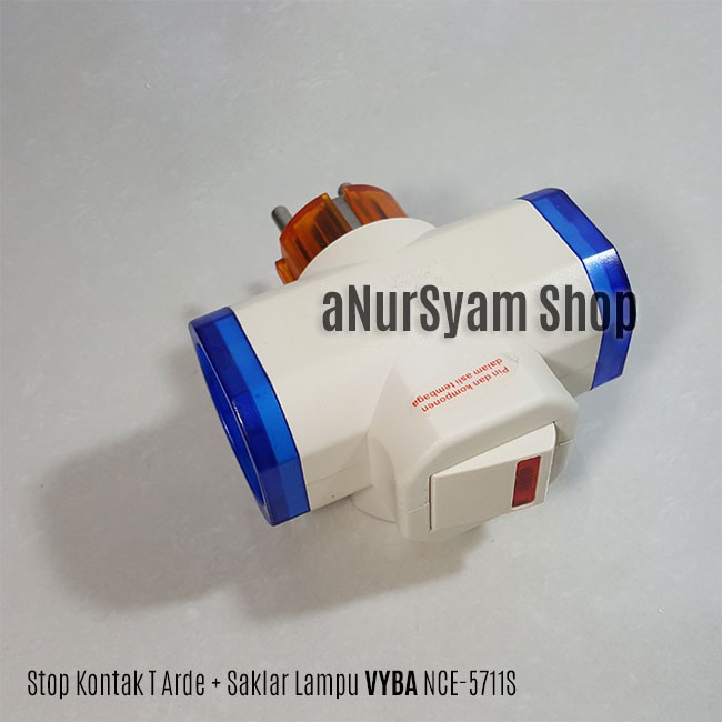 Steker T Arde + Saklar Lampu VYBA NCE-5711S