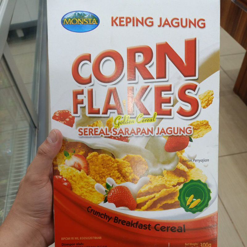 

300gr Monsta Cornflakes Sereal Sarapan Jagung / Golden Cereal Sarapan Pagi Sehat