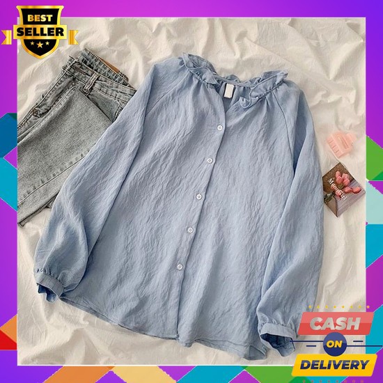 Kemeja Kuliah Kantor Wanita Sale Kemeja Import Bangkok Kemeja Rx Fashi Blouse Wanita - Kala Blouse